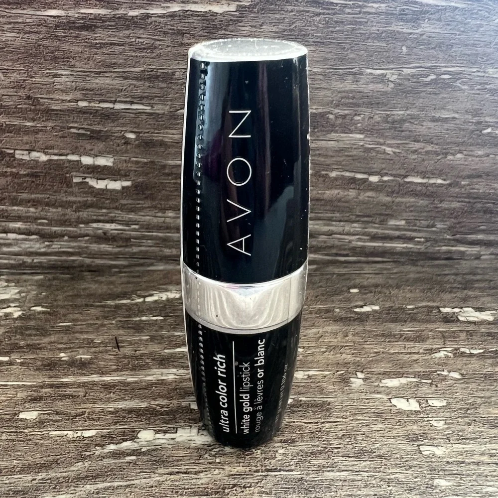 Avon ultra rich color white gold lipstick Glitzy A-301‎ bronze tan new sealed